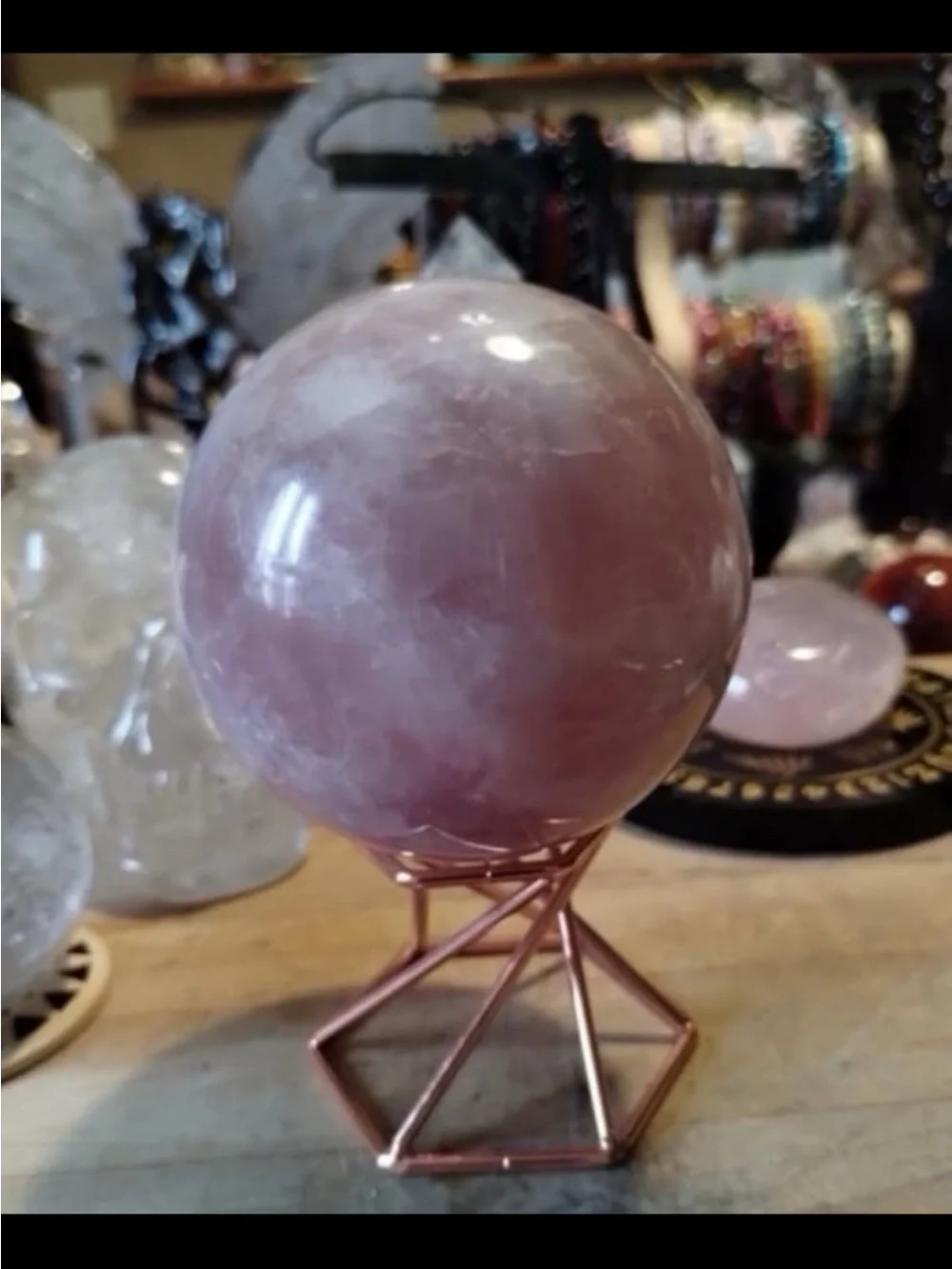Polished Rose Quartz Sphere - Pink Crystal Orb